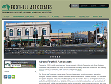 Tablet Screenshot of foothill.com